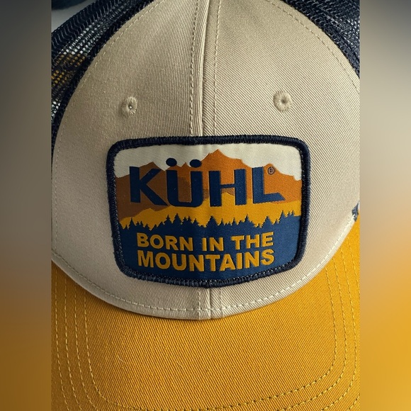 KÜHL Yellow and Navy RIDGE™ TRUCKER Hat - Picture 3 of 6